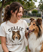 'Herd Boss' Collie T-Shirt — alternate view