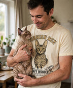 'Wavy Wonder' Cornish Rex Cat T-Shirt — alternate view