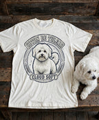'Cloud Soft' Coton de Tulear T-Shirt in Butter
