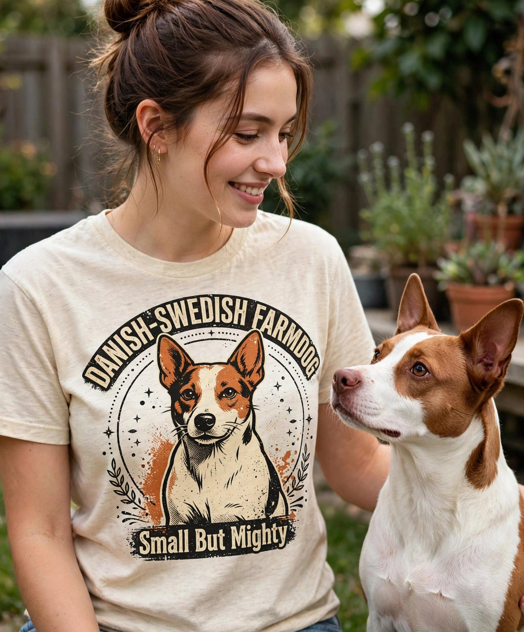 'Farm Dog Famous' Danish-Swedish Farmdog T-Shirt — alternate view