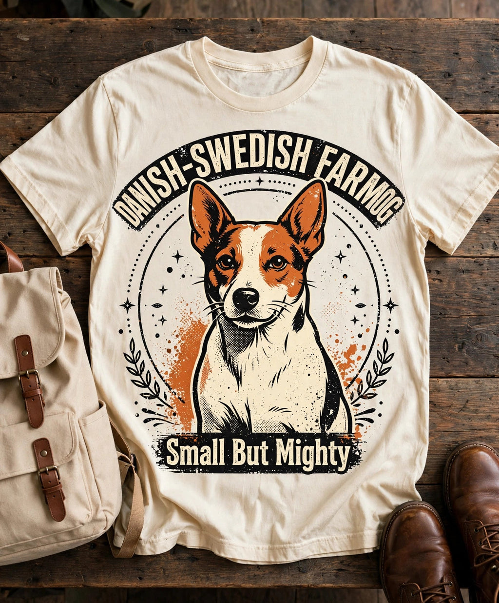 'Farm Dog Famous' Danish-Swedish Farmdog T-Shirt — alternate view