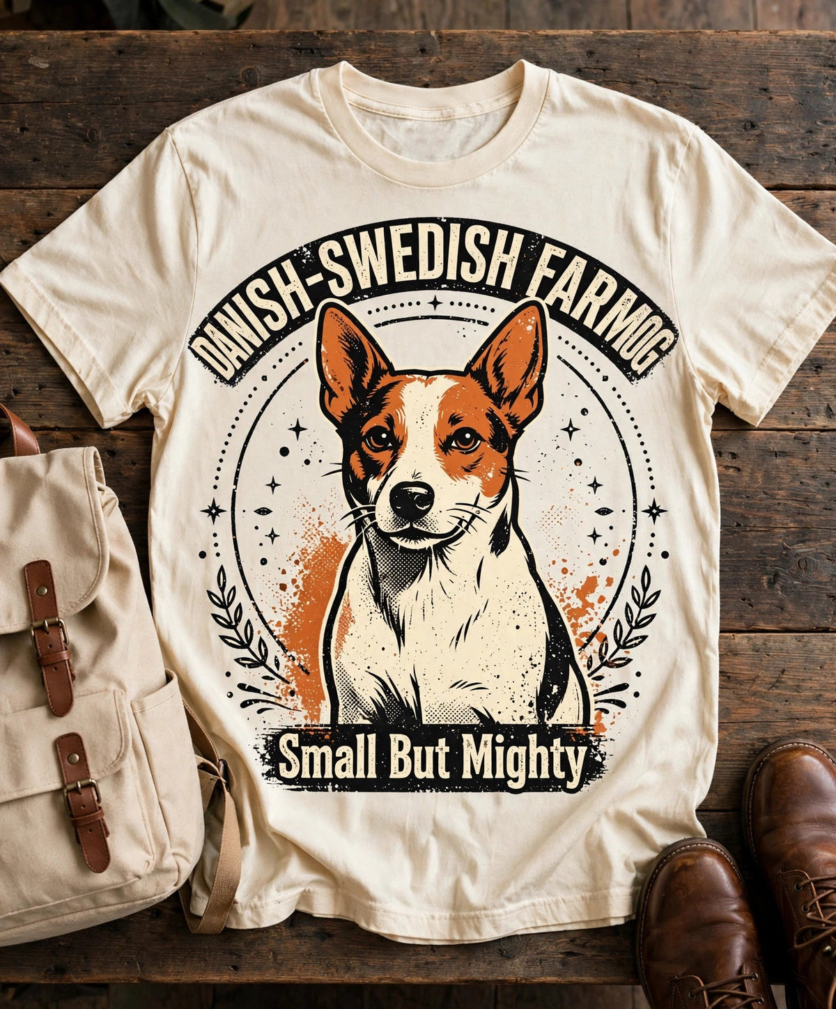 'Farm Dog Famous' Danish-Swedish Farmdog T-Shirt — alternate view