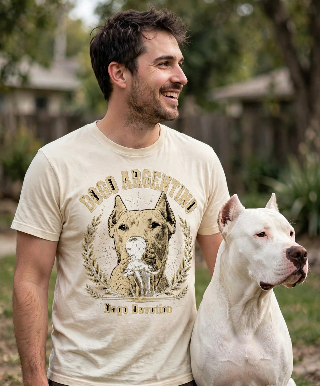 'Dogo Devotion' Dogo Argentino T-Shirt — alternate view