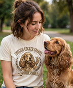'Properly Spoiled' English Cocker Spaniel T-Shirt — alternate view