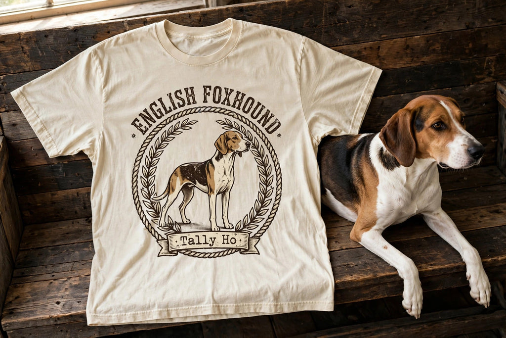 'Tally Ho' English Foxhound T-Shirt — alternate view