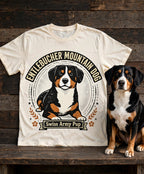 'Swiss Muscle' Entlebucher Mountain Dog T-Shirt in Butter