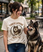 'Arctic Floof' Finnish Lapphund T-Shirt — alternate view