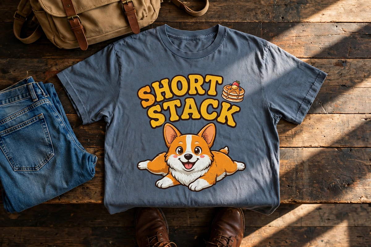 Short Stack Corgi Tee - Bay