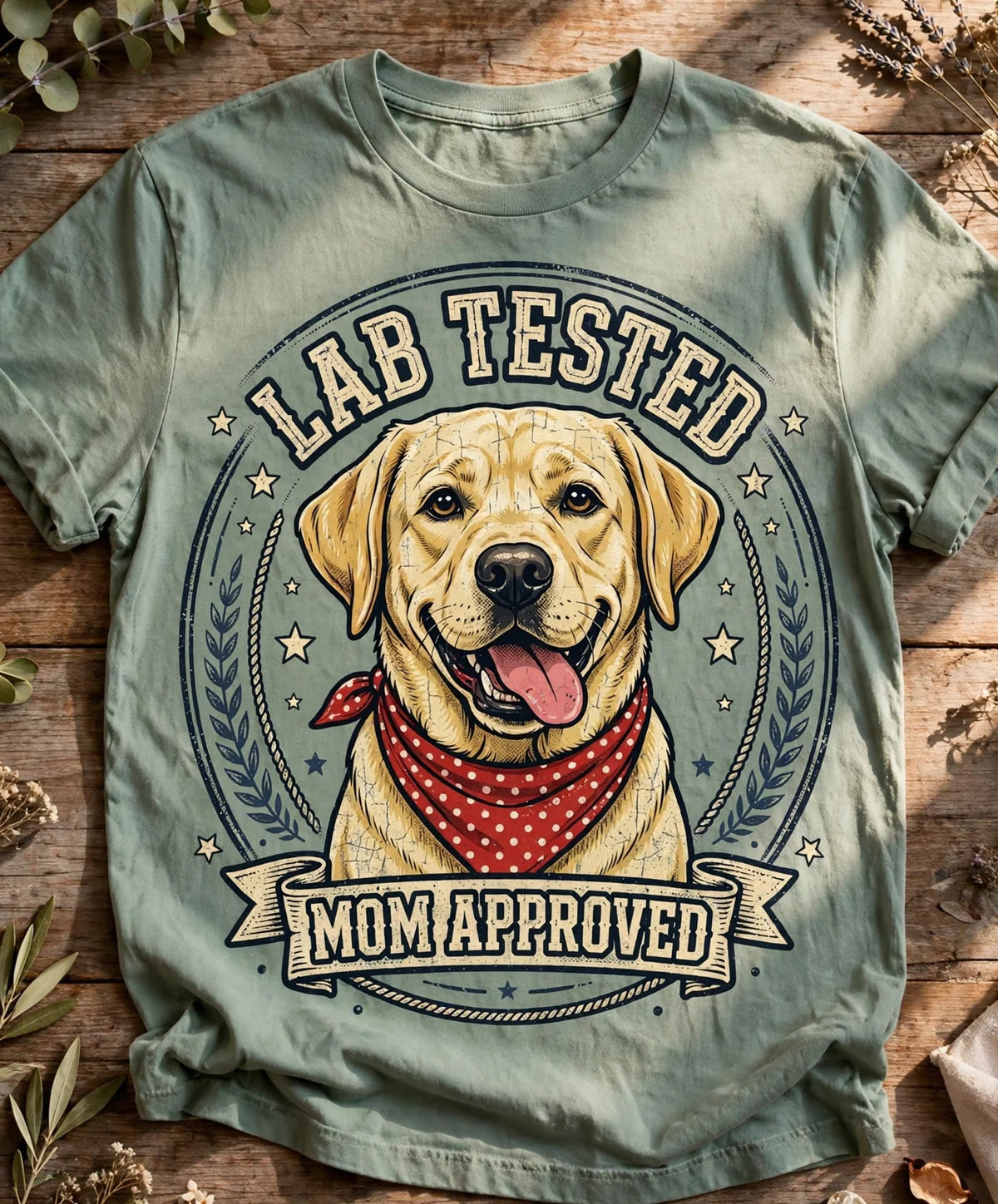 Lab Tested, Mom Approved Labrador Tee - Bay