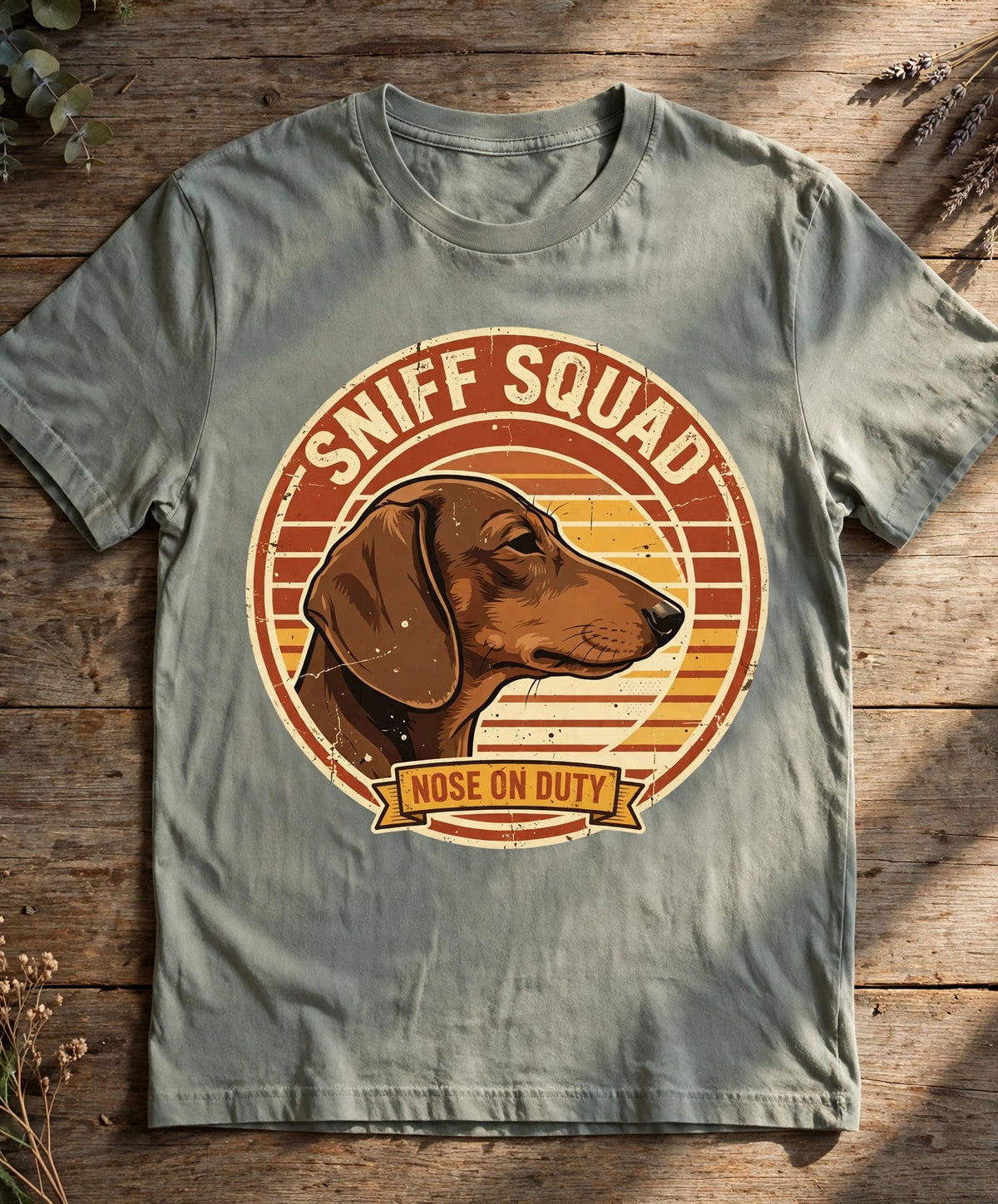 Sniff Squad Dachshund Tee - Bay