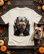 French Bulldog Vampire Pup Halloween Tee in Butter
