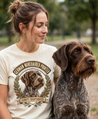 'Scruffy Sharpshooter' German Wirehaired Pointer T-Shirt — alternate view
