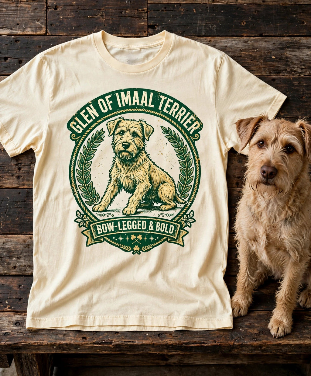 'of Imaal Bold' Glen of Imaal Terrier T-Shirt — alternate view