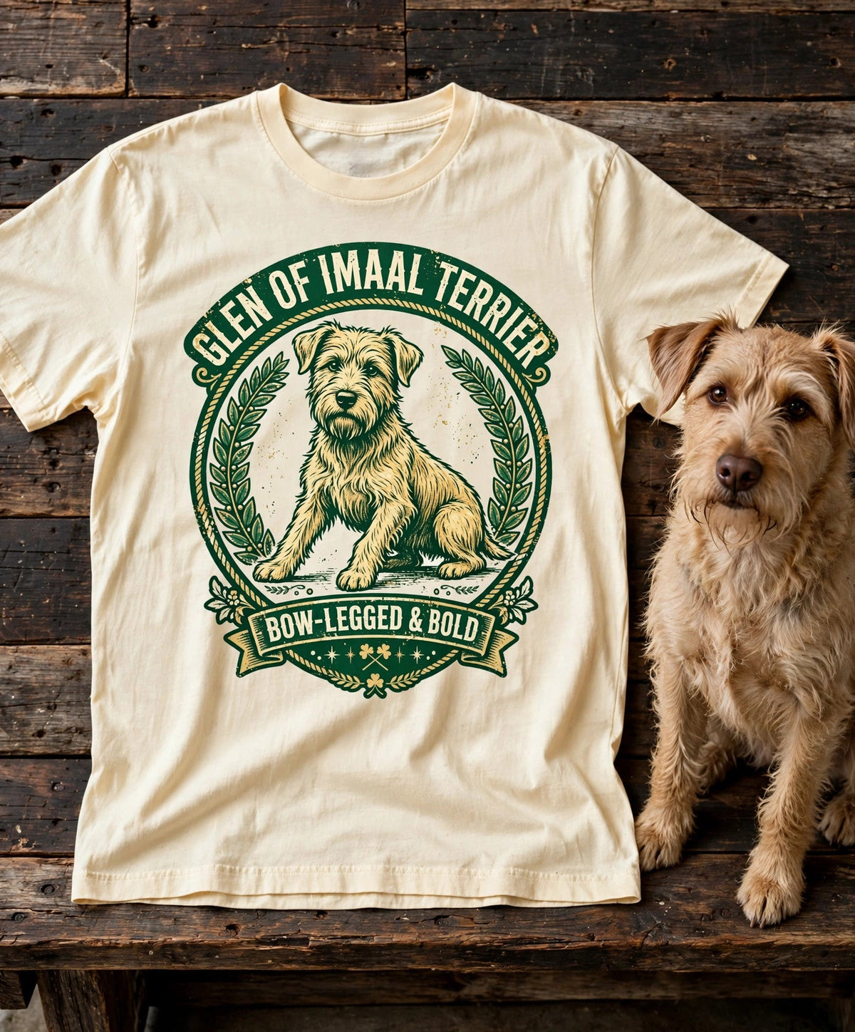 'of Imaal Bold' Glen of Imaal Terrier T-Shirt — alternate view
