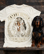 'Gordon Glamour' Gordon Setter T-Shirt in Butter