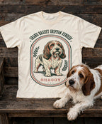 'Shaggy' Grand Basset Griffon Vendeen T-Shirt in Butter