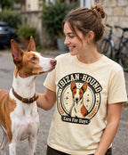 'Elegant Escape' Ibizan Hound T-Shirt — alternate view