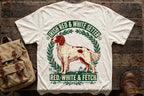 'Red White Fetch' Irish Red and White Setter T-Shirt — alternate view