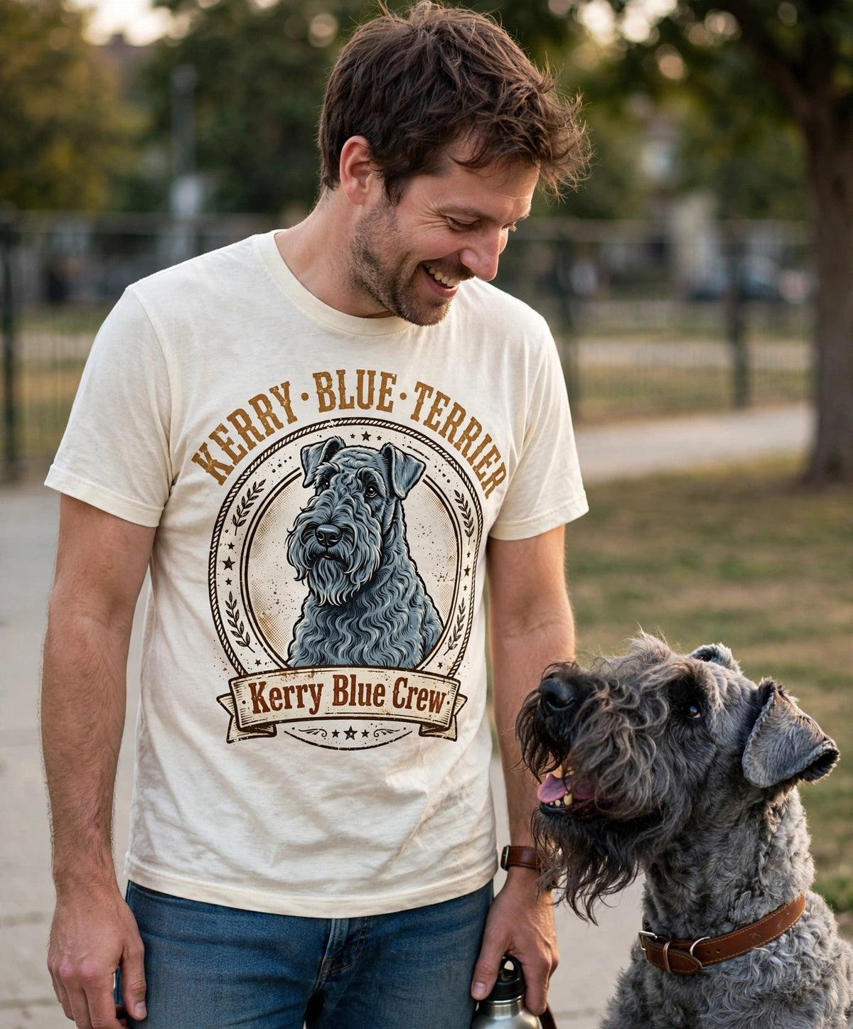 'Kerry Blue Crew' Kerry Blue Terrier T-Shirt — alternate view