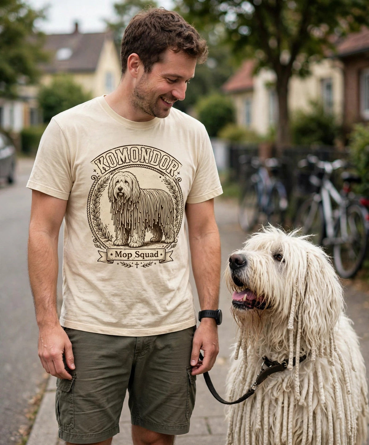 'Mop Squad' Komondor T-Shirt — alternate view