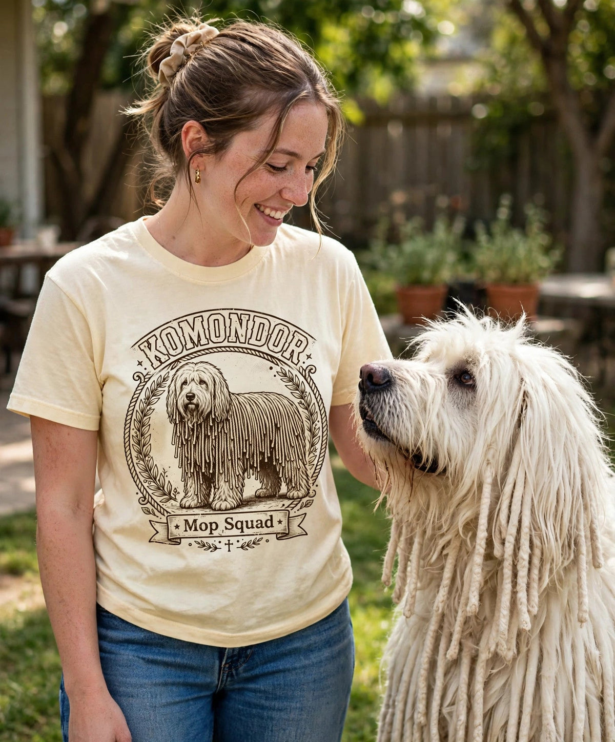 'Mop Squad' Komondor T-Shirt — alternate view