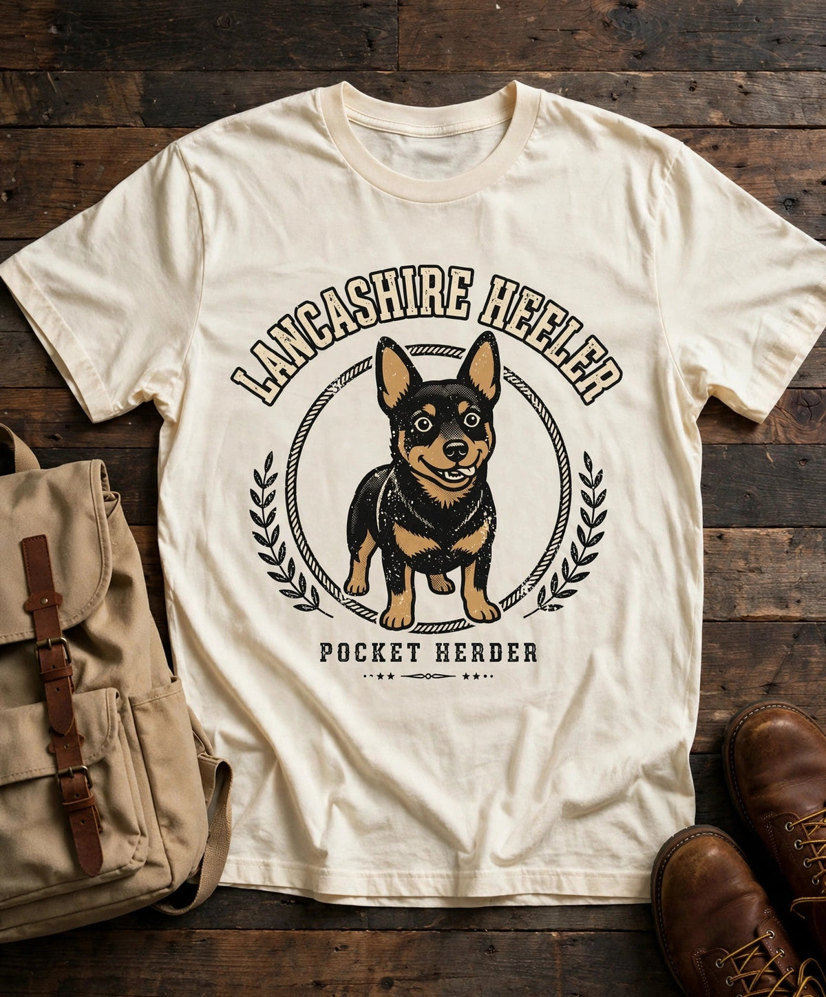 'Pocket Herder' Lancashire Heeler T-Shirt — alternate view