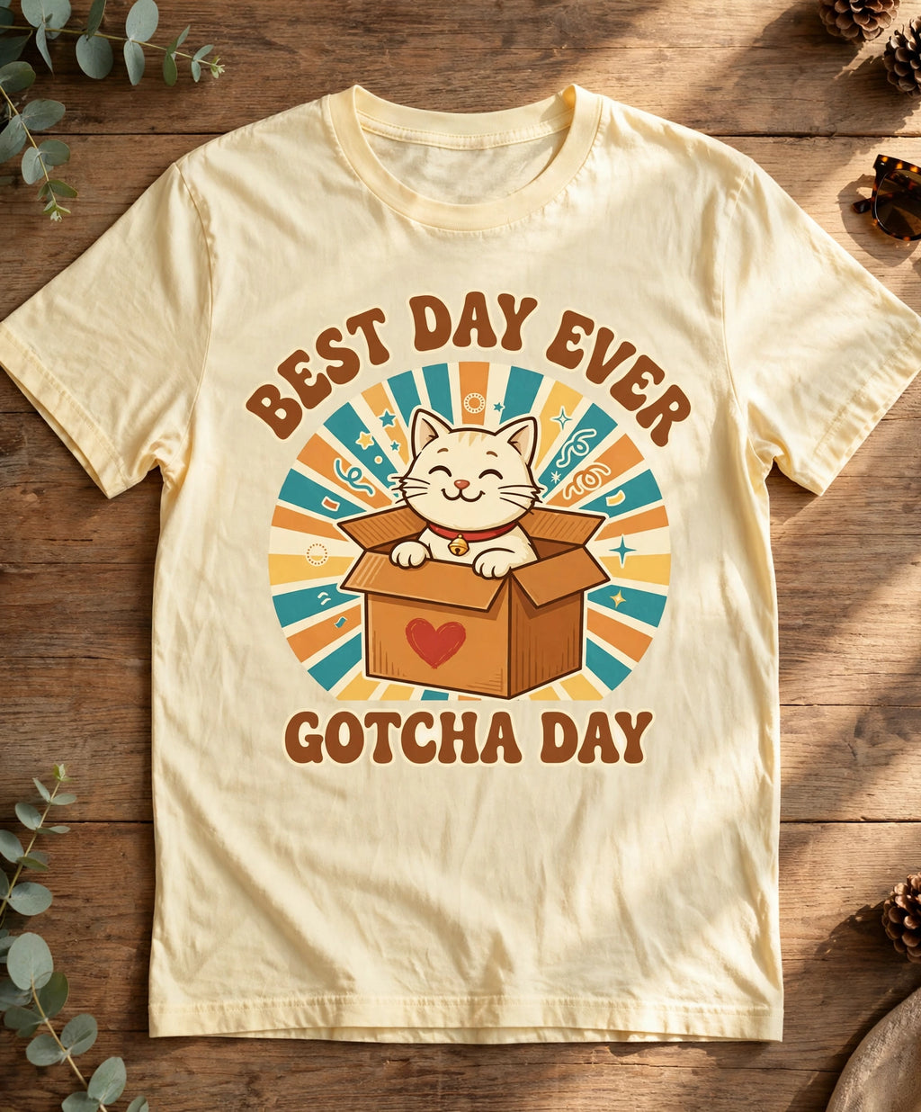 Best Day Ever Gotcha Day Cat Tee