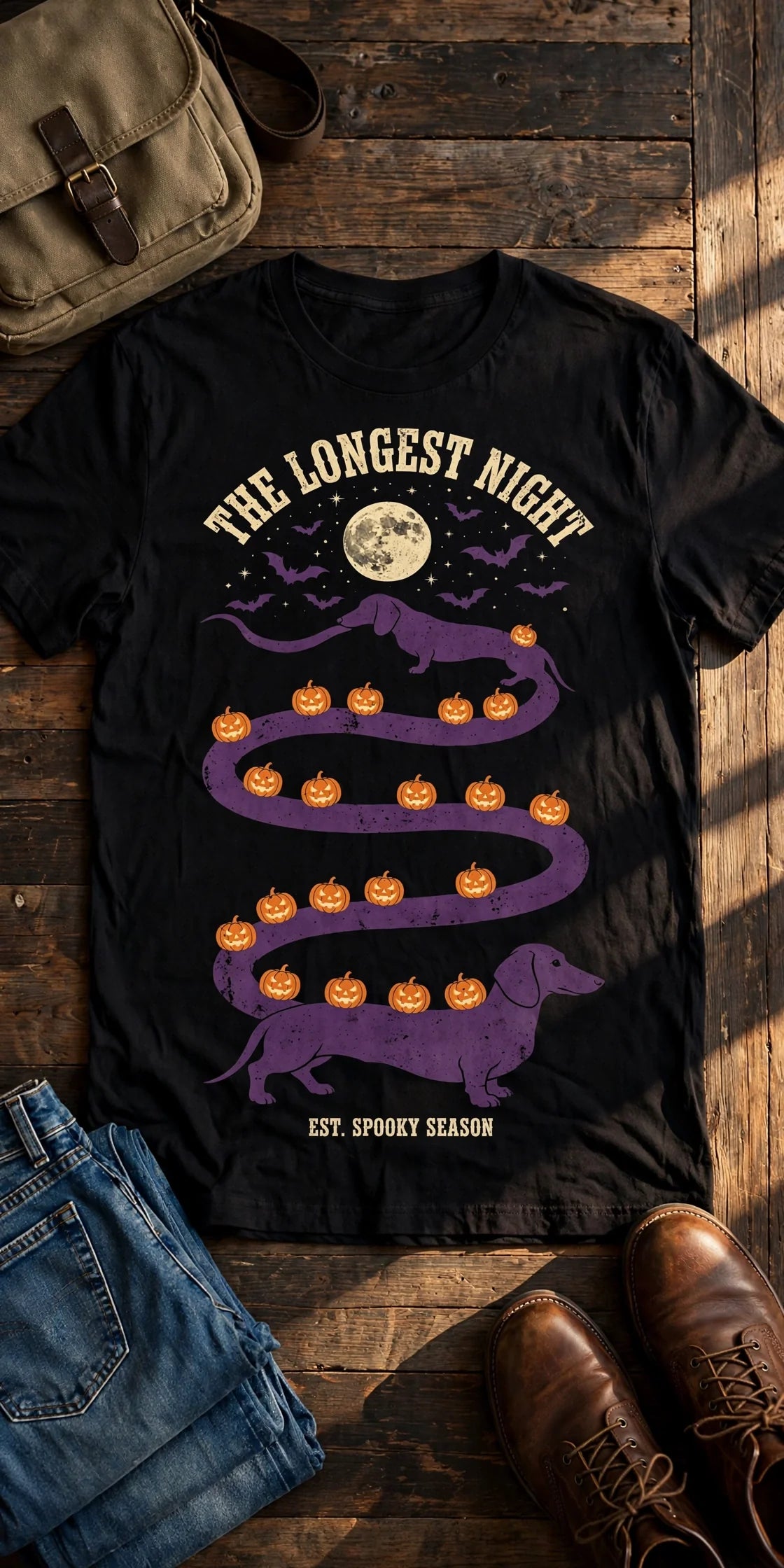 Dachshund The Longest Night – Halloween Tee