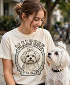 'Silk Fluff' Maltese T-Shirt — alternate view
