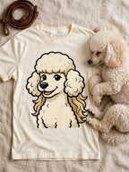 'Mullet Poodle' Poodle T-Shirt in Butter