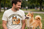 'Curly Tail' Norwegian Buhund T-Shirt — alternate view