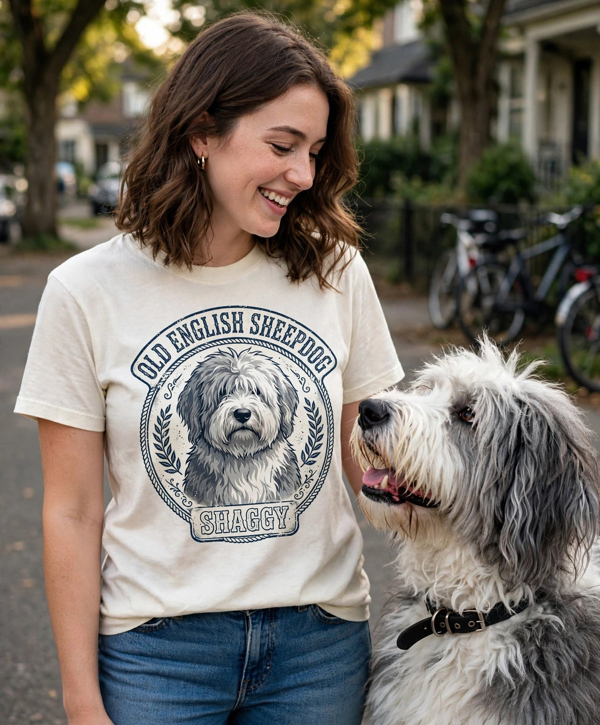 'Shaggy' Old English Sheepdog T-Shirt — alternate view