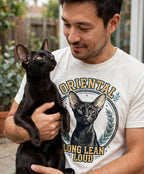 'Long Lean Loud' Oriental Shorthair T-Shirt — alternate view