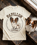 'Flutterby' Papillon T-Shirt in Butter