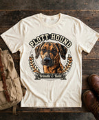 'Brindle And Brave' Plott Hound T-Shirt — alternate view