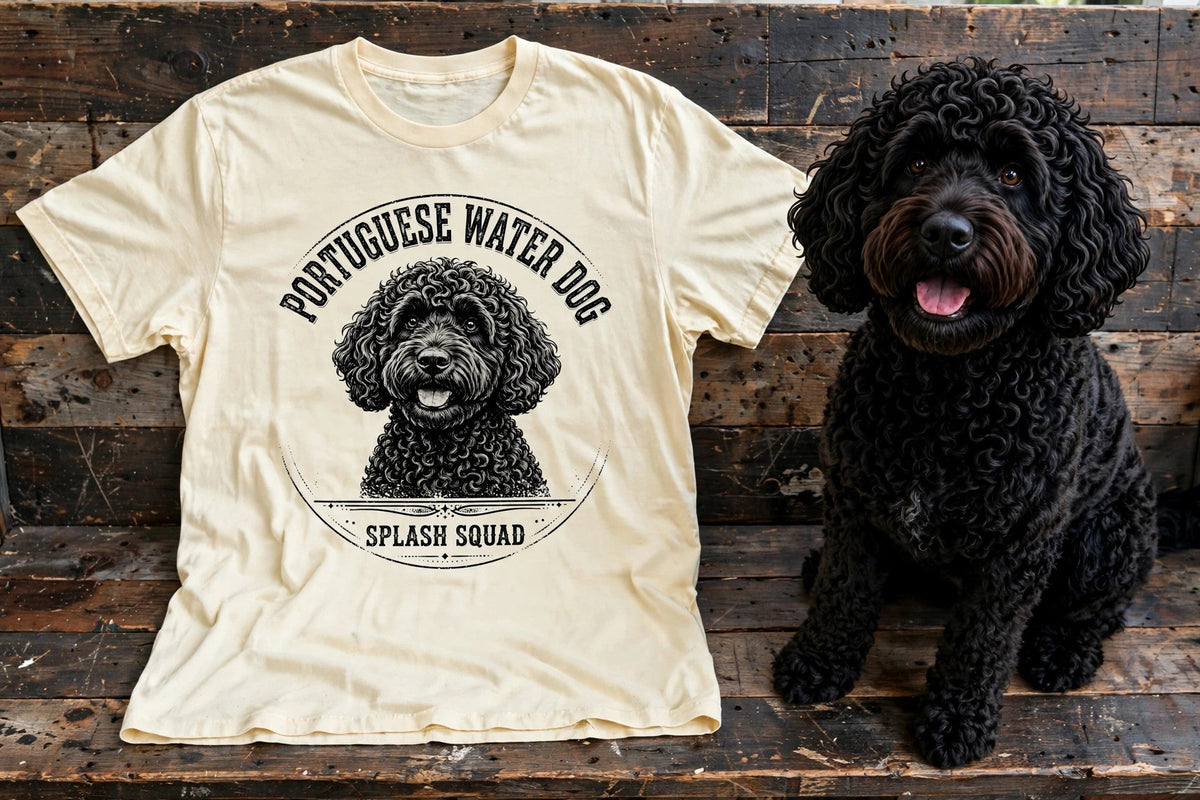 'Splash Squad' Portuguese Water Dog T-Shirt — alternate view