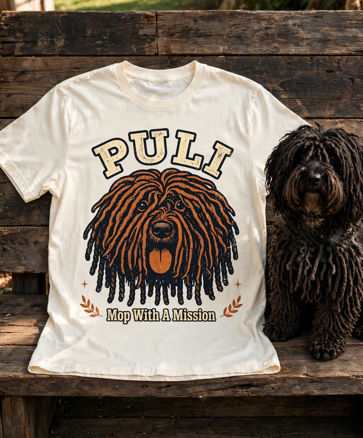 'Corded And Adored' Puli T-Shirt in Butter