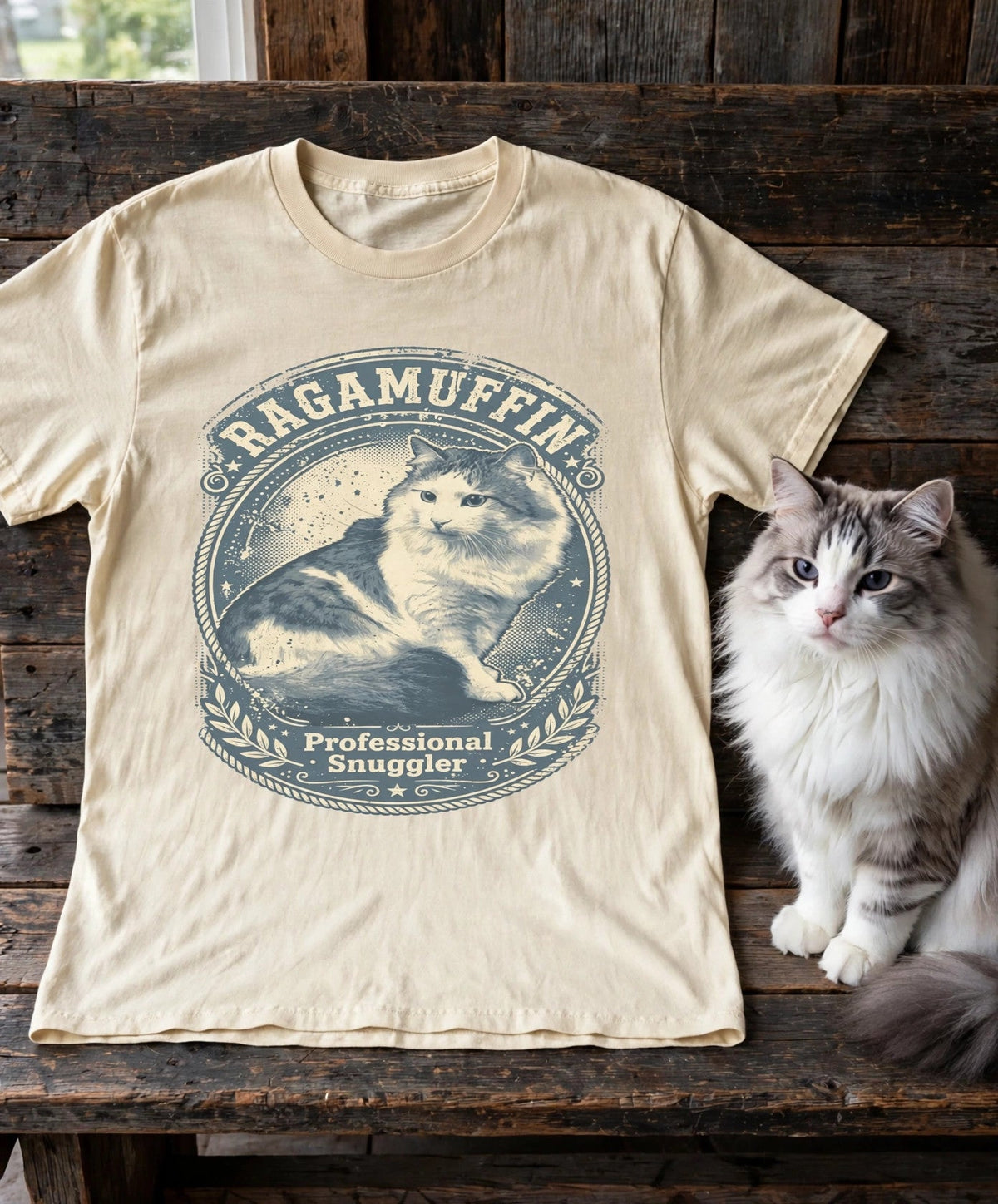 Professional Snuggler Ragamuffin Tee in Butter