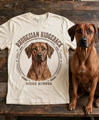 'Ridge Runner' Rhodesian Ridgeback T-Shirt in Butter