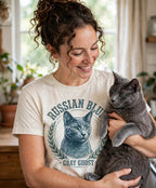 'Gray Ghost' Russian Blue T-Shirt — alternate view
