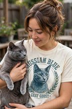 'Gray Ghost' Russian Blue T-Shirt — alternate view