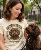 'Fluffy Comrade' Russian Tsvetnaya Bolonka T-Shirt — alternate view