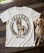 'Grace on Legs' Saluki T-Shirt in Butter