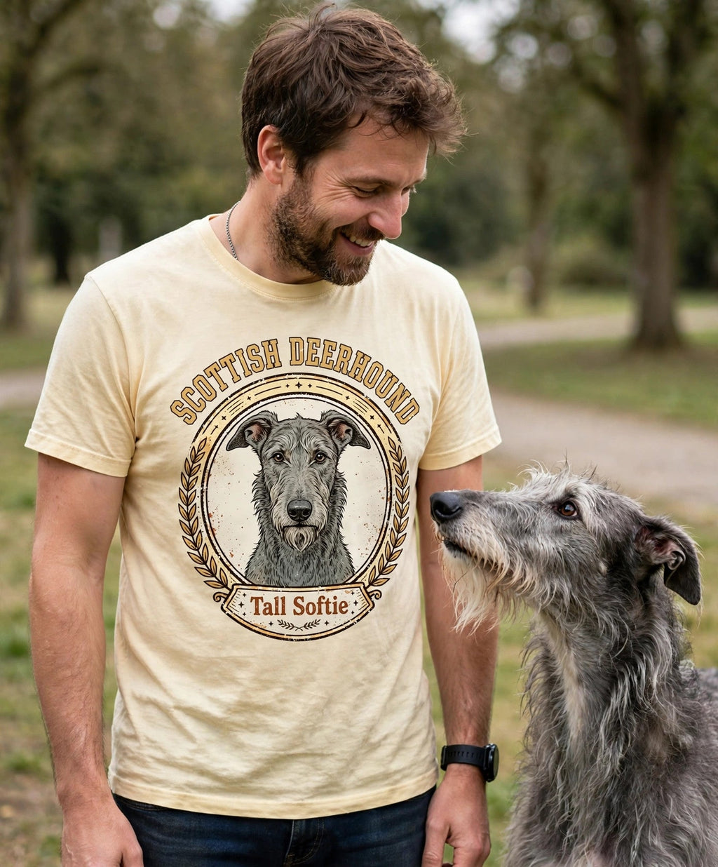 'Tall Softie' Scottish Deerhound T-Shirt — alternate view