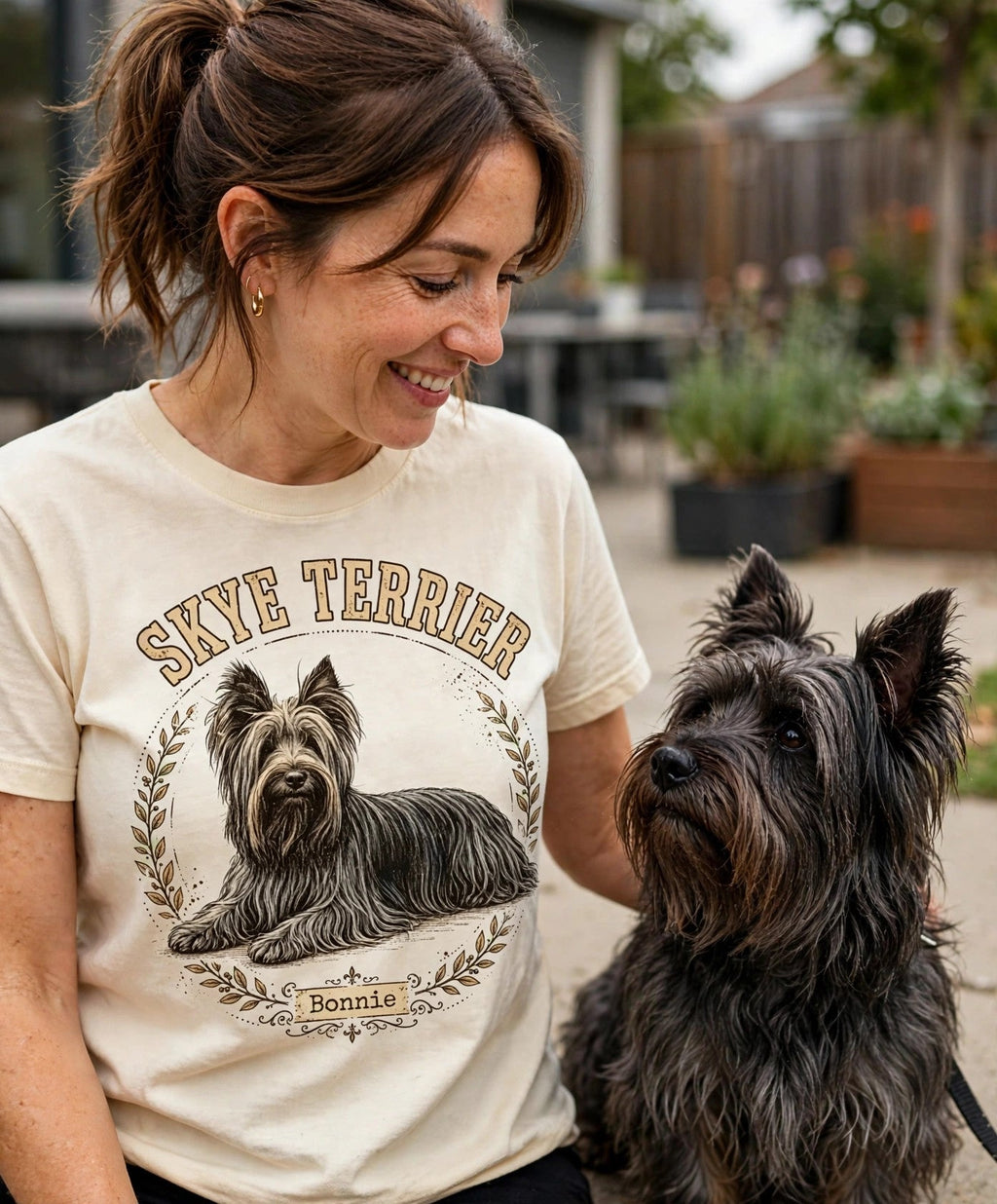'Bonnie' Skye Terrier T-Shirt — alternate view