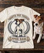 'Dapper Rascal' Smooth Fox Terrier T-Shirt in Butter
