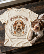 'Shaggy Sweetheart' Spinone Italiano T-Shirt in Butter