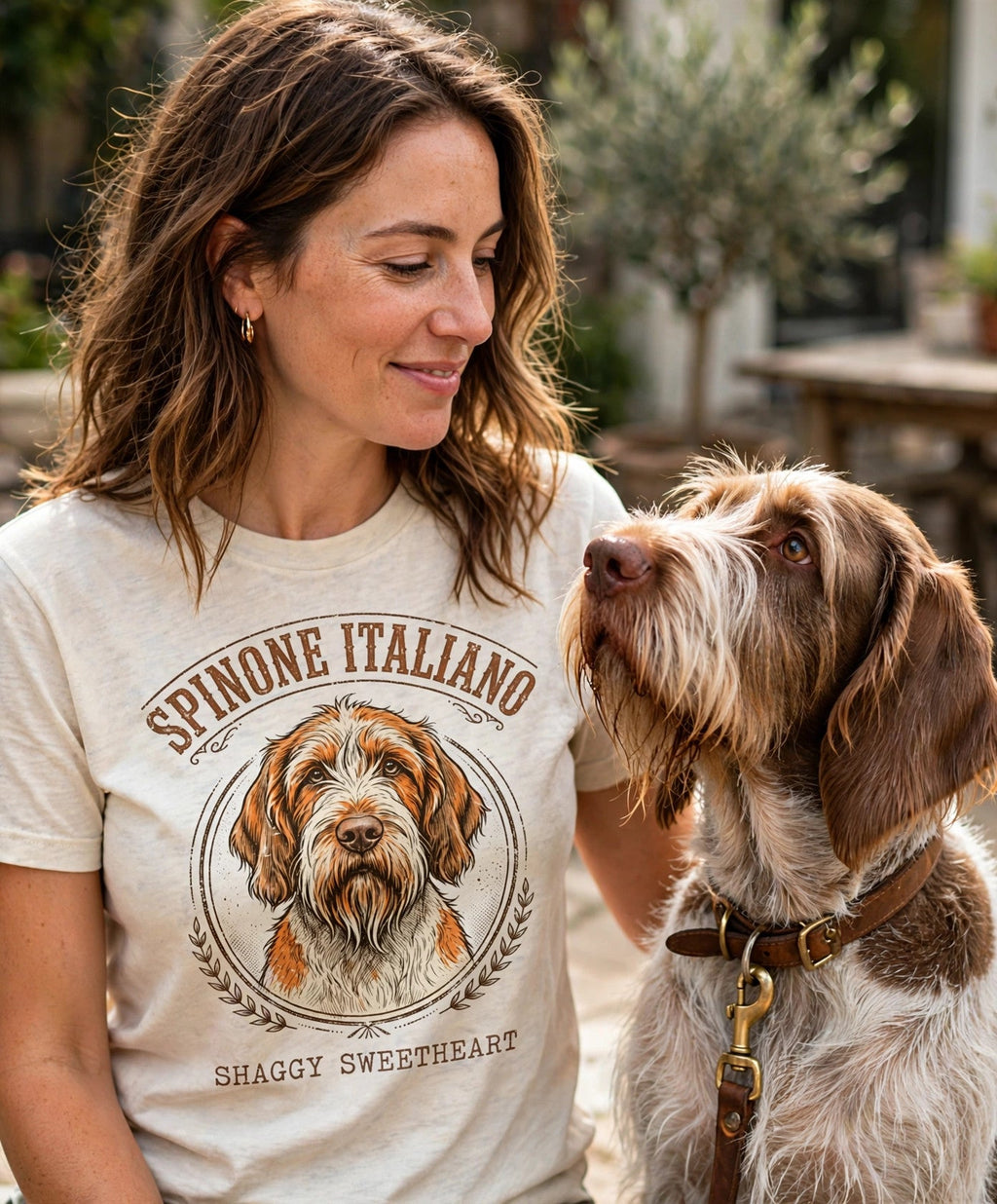 'Shaggy Sweetheart' Spinone Italiano T-Shirt — alternate view