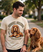 'Chill Chaser' Sussex Spaniel T-Shirt — alternate view