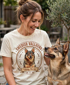 'Viking Herder' Swedish Vallhund T-Shirt — alternate view